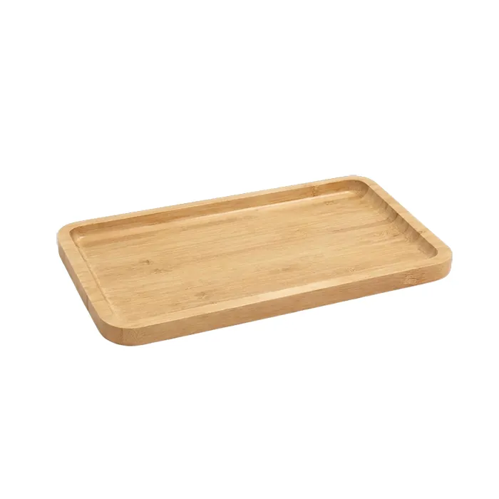 Bandeja Multiuso Rectang. Bambu 24X12Cm