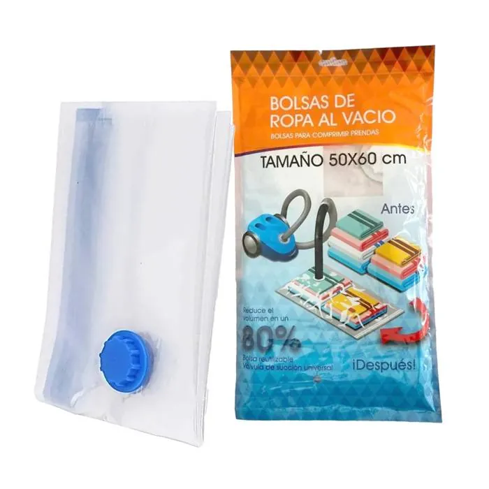 Bolsa para guardar ropa al vacío 50 x 60 cm