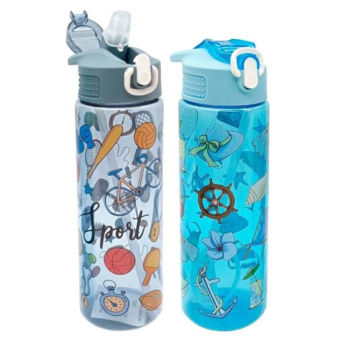 Botella Plastica Infantil Decorada