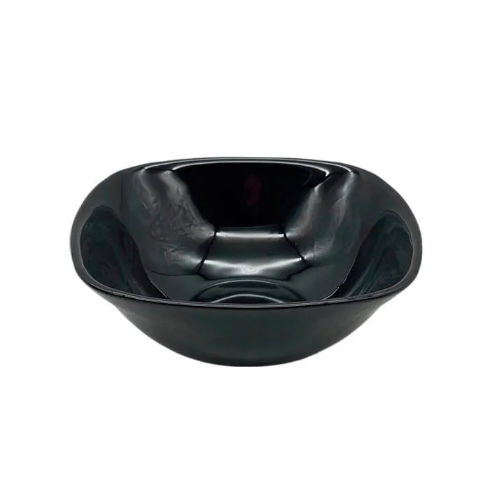 Bowl Cuad. Opal Negro 17.5Cm Carol