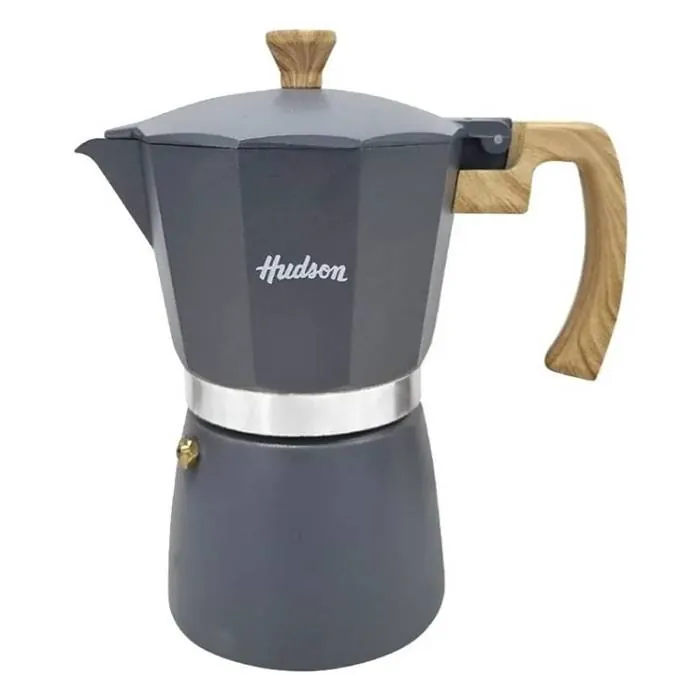 Cafetera Hudson Italiana Gris Grande