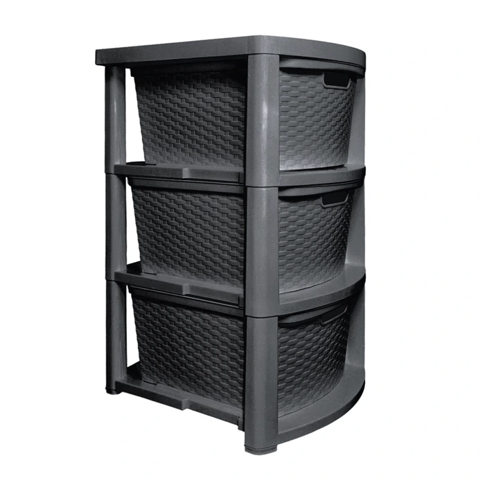 Cajonera Ratan 15 Lt. Negra Star — imagen 2