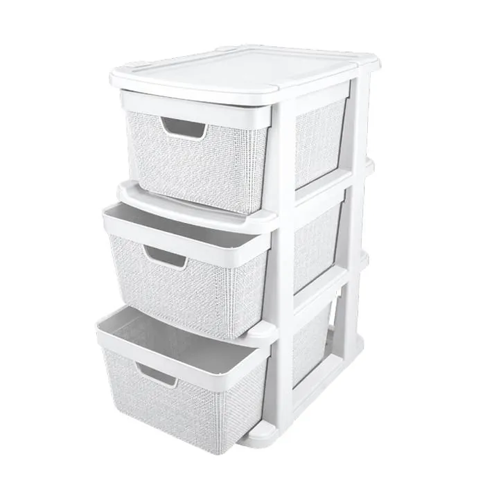 Cajonera Yute 15 Lt. Blanca Jaguar
