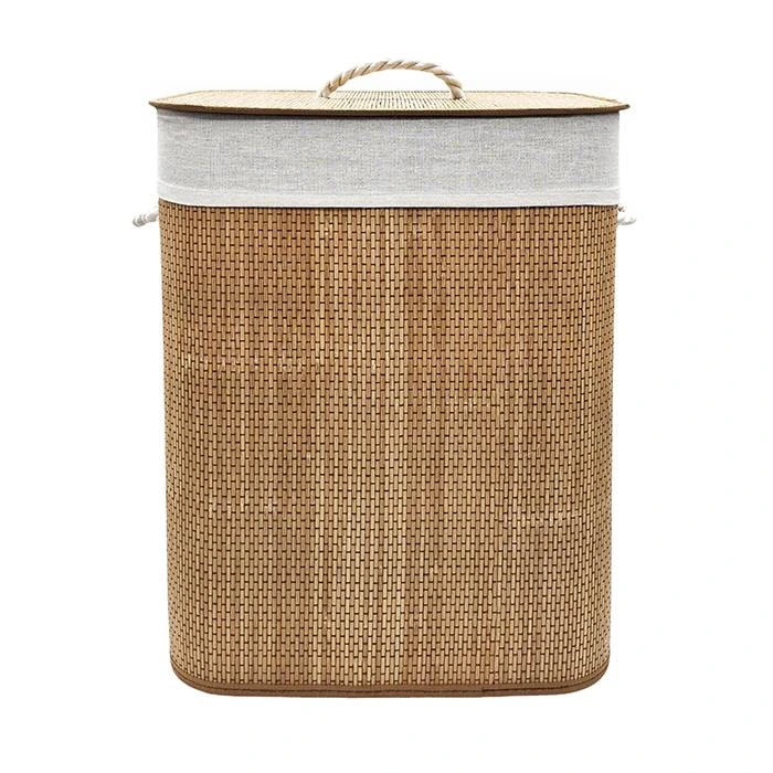 Cesto Bambu Natural Cuadrado