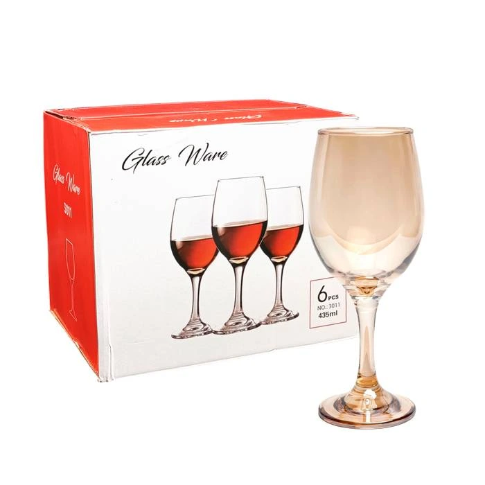Copa Agua/Vino Ambar 420Cc. Pack X6