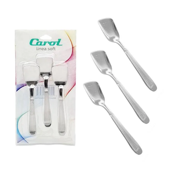 Cuchara Helado Acero Blister X3 Carol