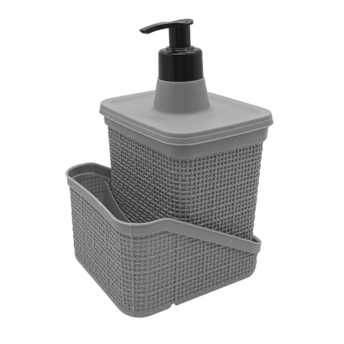 Dosificador Gris C/Porta Esponja Jaguar