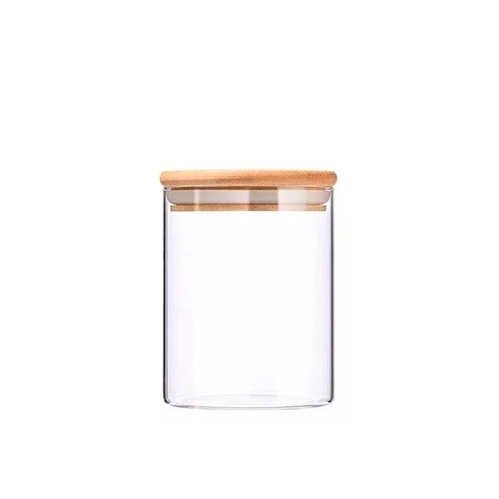 Especiero Vidrio Tapa Bambu 250Ml