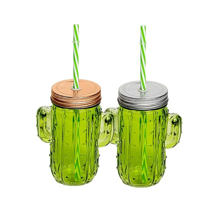 Frasco Vidrio Cactus Con Sorbete