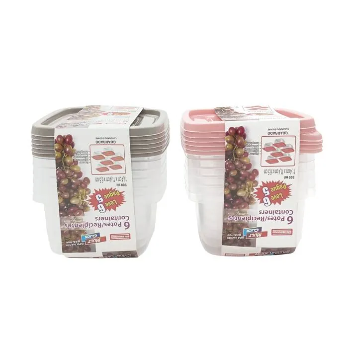 Hermetico Sao Cuadrado X6 500Ml