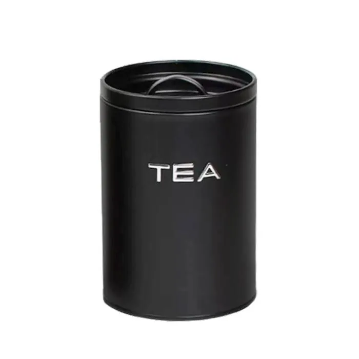 Lata Acero Negra Design "Tea"