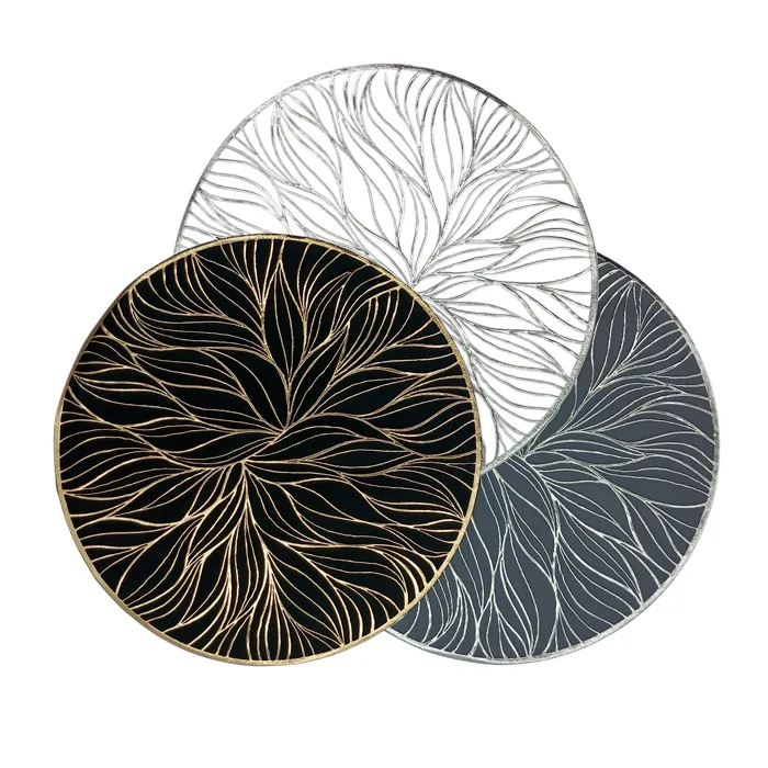 Mantel Individual Redondo Pvc Decorado