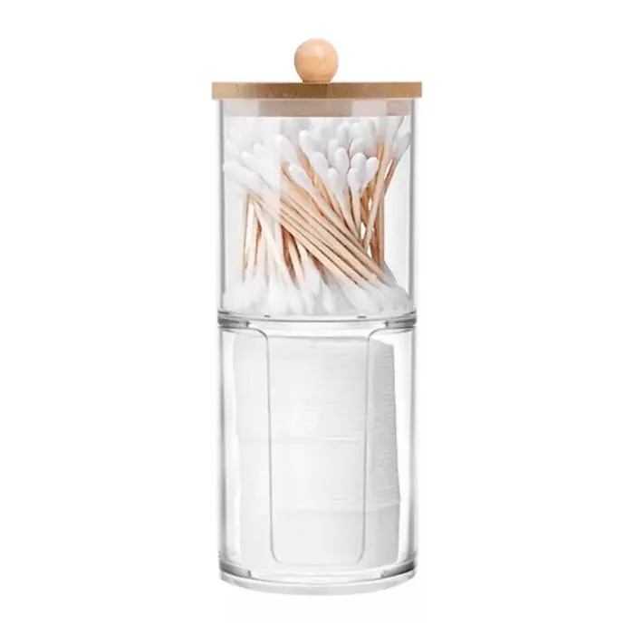 Organizador Acrílico Red. Doble T/Bambu