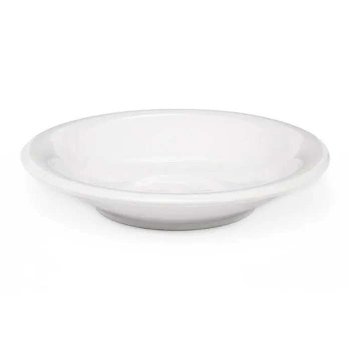 Plato Hondo Ceram. Blanco Ancers