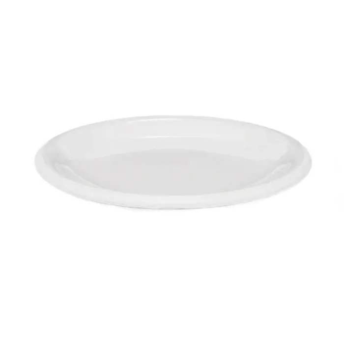 Plato Postre Ceram. Blanco Ancers