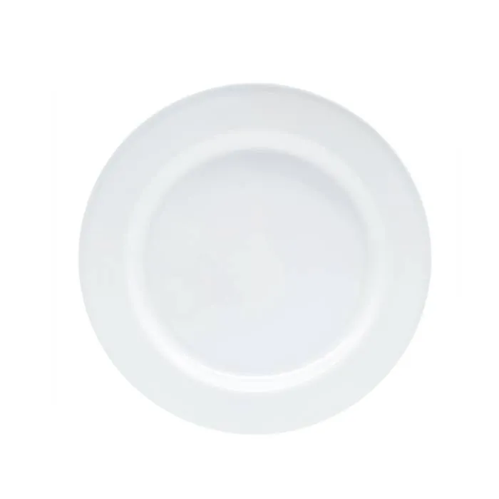 Plato Postre Melamina Blanca 20Cm