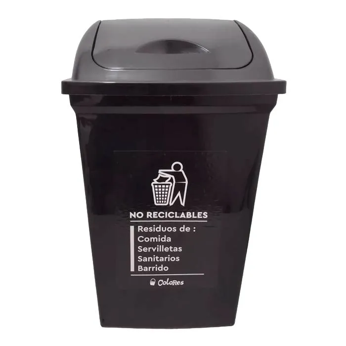 Residuo Vaiven 50 Lts Colores Negro