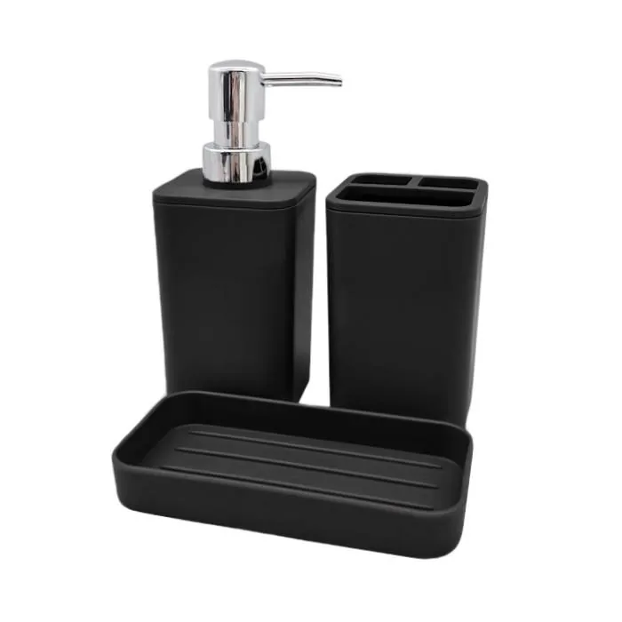 Set De Baño 3Pz. Suka Negro