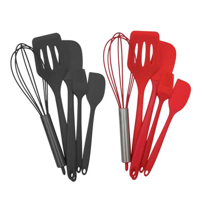 Set X5 Utensilios Nylon/Silicona