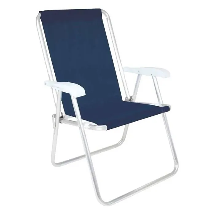 Silla Plegable Aluminio Conforto Azul Oscuro