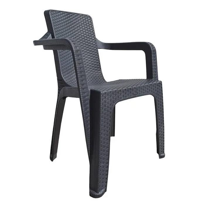 Sillon Simil Ratan Reforzado Negro
