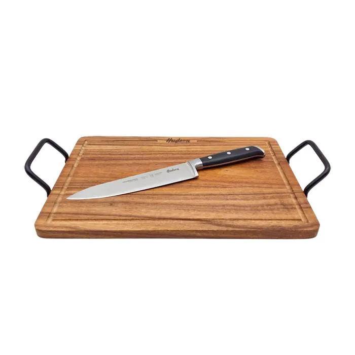 Tabla P/ Carne + Cuchillo Profe. Hudson