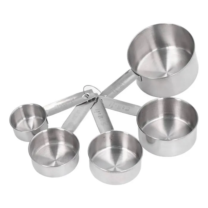 Taza Medidora Acero Inox. Set X5