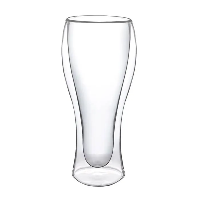 Vaso Cervecero Doble Vidrio 420Ml Hudson